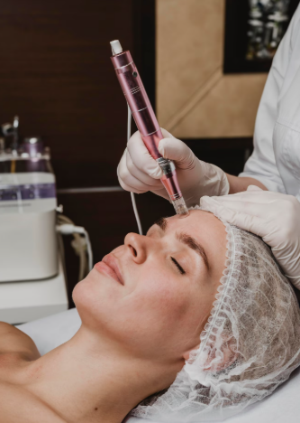 Visible improvement in skin tone and texture after microneedling treatment showing smoother and more radiant skin